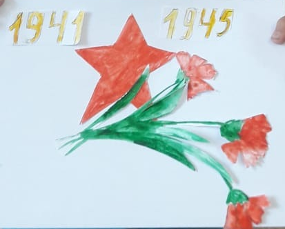 9- мамыр Жеңіс күніне арналған мектепалды даярлық топ балаларының  шығармашылық жұмыстары