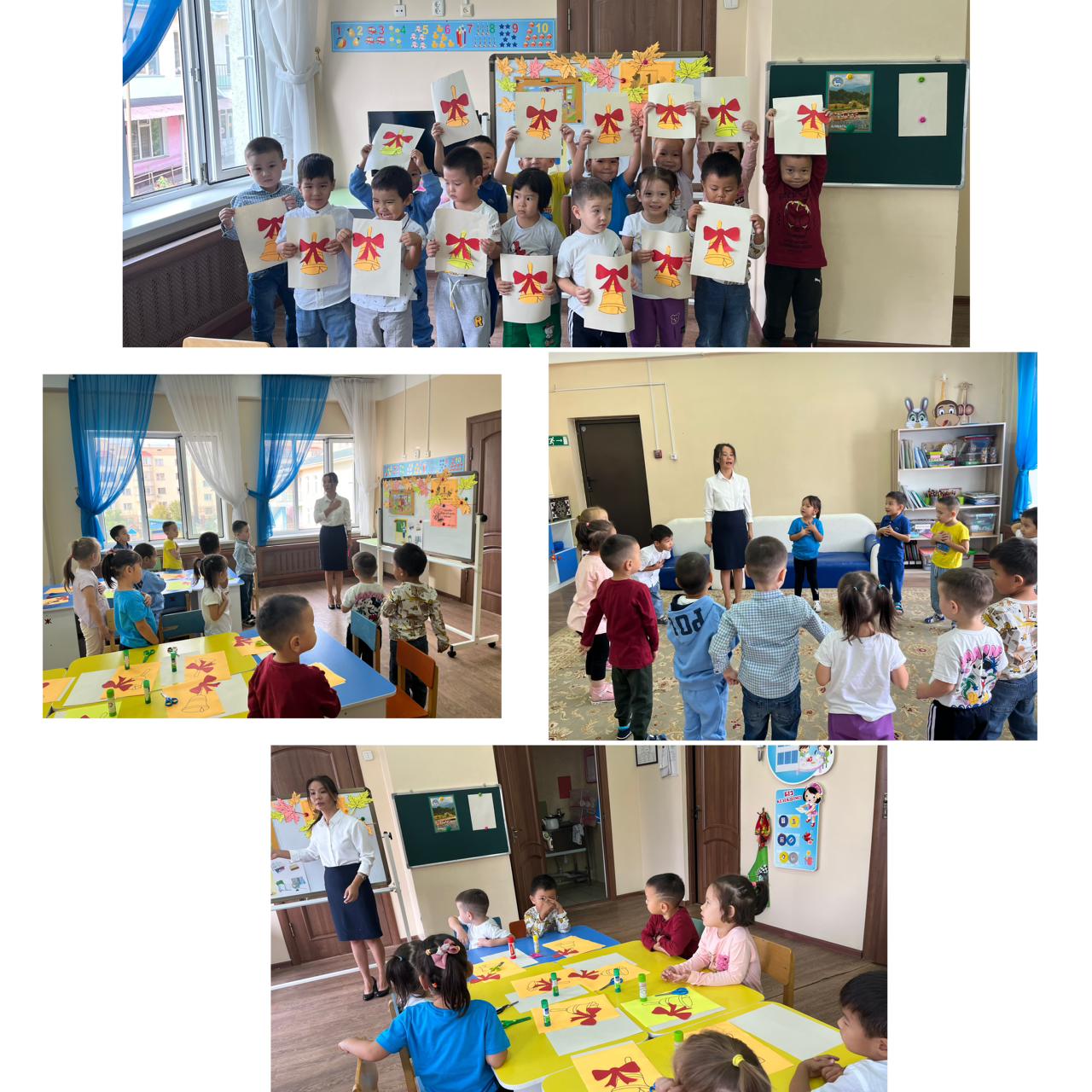 Тақырыбы:”Қош келдің алғашқы қоңырау!” Мақсаты: Білім күні үлкен мереке екенін балаларға жеткізе білу, сезіну білімге деген құштарлығын арттыру, еліміздің білімді, тәрбиелі азаматын тәрбиелеу. "Балдырған" ересек тобы. Тәрбиеші: Сейсенбекова А.С