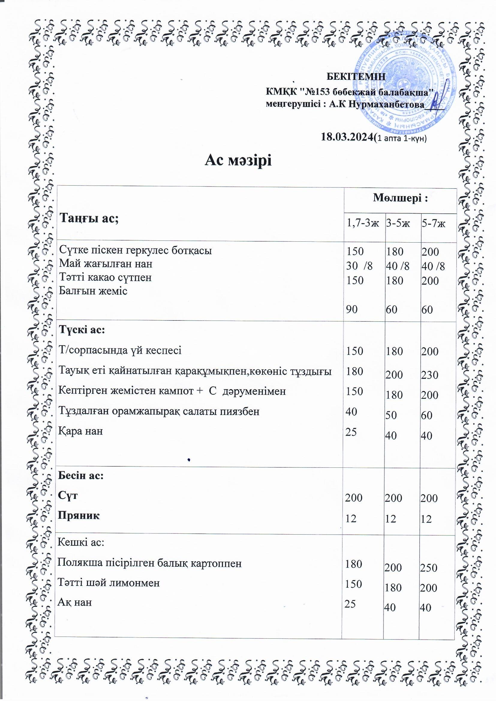 Ас мәзірі 18.03.2024 ж